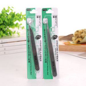 Pinzas de acero inoxidable de 11 cm con punta curva para dar forma a las cejas, decoración de uñas y reparación de pedrería - Product Image 2