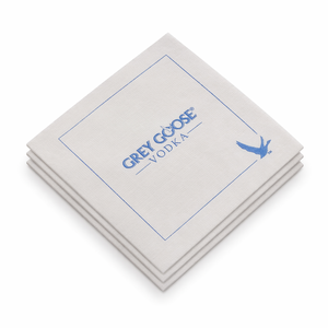 Serviettes de cocktail en papier 2 plis de haute qualité personnalisées avec logo, imprimées, en sachet - Product Image 4