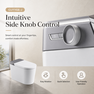 <span class=keywords><strong>WC</strong></span> intelligent certifié CUPC ETL 110V avec chasse d'eau à capteur de pied, double utilisateur, siège chauffant automatique de luxe, <span class=keywords><strong>WC</strong></span> monobloc allongé - Product Image 3