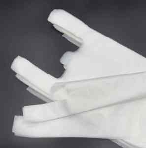 Sacs de T-Shirt en plastique imprimés Flexo transparents poignées de qualité alimentaire personnalisables sacs d'épicerie de supermarché élégants et écologiques - Product Image 2