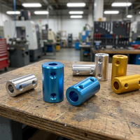 Accouplement de tige en laiton sur mesure, connecteur de disque rigide en laiton pour moteur, manchon en aluminium