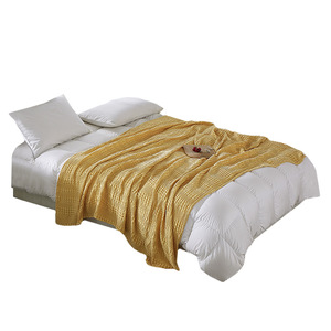 Couverture de <span class=keywords><strong>lit</strong></span> en fibre de bambou et coton, couleur unie, motif gaufré, douce, pour la sieste – Vente en gros à prix abordable - Product Image 5