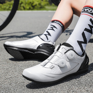 Cycling Shoes Road Bike Clipless Pedal Compatible White Athletic Fit EVA Rubber Sole Mesh Lining Outdoor Use - Product Image 1
