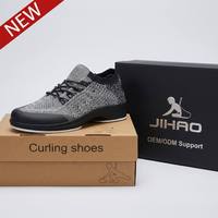 Chaussures de curling abordables avec glissière en téflon de 1/16 po et grip en caoutchouc antidérapant pour débutants et entraînement en club
