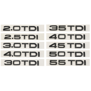 3D ABS coche trasero maletero Logo pegatina 2,0 3,0 4,0 30 35 40 45 50 55 60 TFSI TDI V6T 2,0 T para Audi <span class=keywords><strong>A1</strong></span> A3 A4 A5 A6 A7 A8 <span class=keywords><strong>Q2</strong></span> Q3 Q5 Q7 - Product Image 4