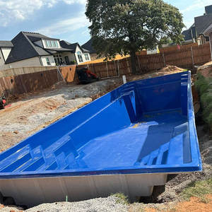 Piscine modulaire extérieure en fibre de verre pour hôtel, villa, patio, piscine enterrée, spa de natation, bronzage, à vendre - Product Image 5