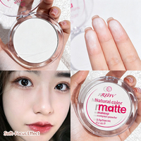 Poudre de banane compacte pour un maquillage longue tenue, contrôle du sébum, résistante à l'eau, ne colle pas, correcteur naturel, facile à transporter pour les retouches
