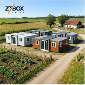 Villa Modulaire Préfabriquée Style Ferme 20ft 40ft – Maison Conteneur de Luxe Extensible <span class=keywords><strong>pour</strong></span> l'Agriculture et l'Aménagement de Jardins – Marché Australien et Américain - Product Image 1