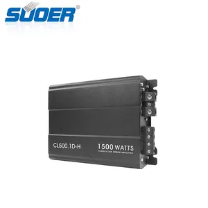 Suoer CL500.1D-H amplificador de carro de potência de 500w rms de canal monobloco de música automática