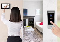 1080P Hd Wifi étanche connecter TUYA système d'interphone à écran tactile personnalisé sans fil pour Kit de système de sécurité à domicile