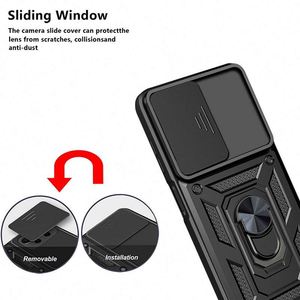 Funda de teléfono con armadura a prueba de golpes para cámara deslizante para Vivo Y21 Y21S, soporte magnético para coche, funda trasera con soporte para Vivo Y33S, carcasa protectora - Product Image 5