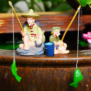 Mayorista PVC Plástico Personaje Pescador Pesca Hombre <span class=keywords><strong>Acuario</strong></span> Pecera Maceta Decorativa Jardinería Decoración - Product Image 6