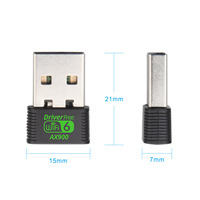 Adaptador USB WiFi 6 de Doble Antena, Red AX900 de Doble Banda 2.4G 5G para PC y Portátil, Plug and Play, Compatible con Win10/11