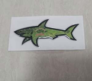 26 Pegatinas de Tiburón 3D de PVC Ecológicas, Brillantes e Impermeables, Personalizadas y a la Moda, con Serigrafía, Flag Gertrude CP Jul Omerta Vrunk Paul - Product Image 6