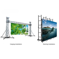 Panel LED Portátil P3.91 P4.81 para Interiores y Exteriores, Pantalla de Alquiler para Exhibiciones y Escenarios, 500x500, Venta al Por Mayor