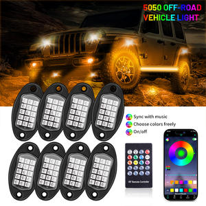 Kit de Luces LED RGB Premium para Bajos de Vehículos, 8 Módulos, IP67 Impermeable, Iluminación Todoterreno, Control Inteligente por App, Sincronización para Camiones - Product Image 3