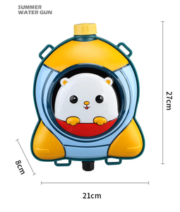 Kouyikou ปืนฉีดน้ำลายการ์ตูนกระเป๋าเป้สะพายหลังของเล่นมีจรวดพลาสติกน่ารักสำหรับเด็กความจุขนาดใหญ่สำหรับฤดูร้อน - Product Image 4