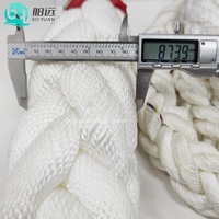 Corde en polypropylène multifilament épaisse blanche torsadée 36 mm 58 mm, corde d'amarrage pour bateau, corde d'ancre marine