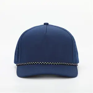 Tùy chỉnh cong vành hóa đơn, một khung Mũ bóng chày, 5 bảng Snapback cap với hat dây