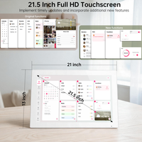 Calendario Digital Táctil de 21.5 Pulgadas FHD IPS con Android 14, Tipo-C, WiFi, Altavoz Integrado, 100% SRGB para Oficina o Recepción