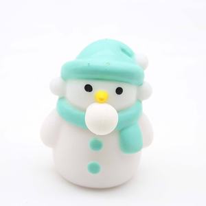 Hot Sale Christmas Halloween Squeeze Santa Claus Deer Snowman <b>Bubbles</b> Out Silicone Stress Ball Anxiety Relief Game for <b>Kids</b> - Product Image 5