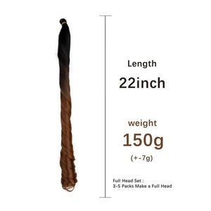 Pháp Tây Ban Nha xoăn bện phần mở rộng tóc cho Ombre tóc vàng tổng hợp tóc Loose sóng nhuộm hóa học hộp Bím Tóc Crochet - Product Image 5