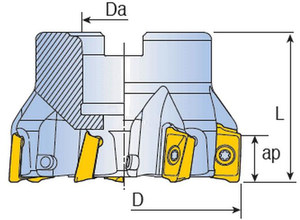 Apkt1604 công cụ phay cacbua vonfram hrc45 cho trung tâm gia công gang - Product Image 5