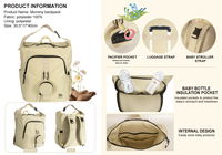 Großhandel tragbare Mama Weekender Reise rucksack Modische Mutterschaft Wickelt aschen für Frauen Outdoor-Reisen