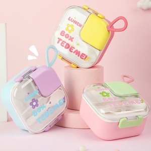 Bol en plastique pour bébé Ensemble de vaisselle portable micro-ondable direct d'usine pour enfants Bol mignon pour bébé - Product Image 3