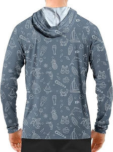 Veste de pêche à capuche personnalisable avec logo, haute élasticité, protection UV, douce et légère, pour activités de plein air - Product Image 3