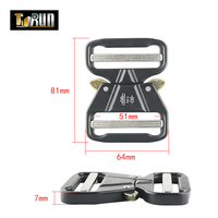Ceinture MOLLE pour homme, boucle à dégagement rapide, tissu extérieur, nylon tactique de 3,8 cm de large pour homme