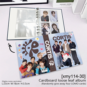 Enlace para Todos <span class=keywords><strong>los</strong></span> Modelos |   Carpeta para Tarjetas de Kpop Stray Kids /pink and Black/Bantan Boys, 80 Ranuras con Páginas de Repuesto - Product Image 4