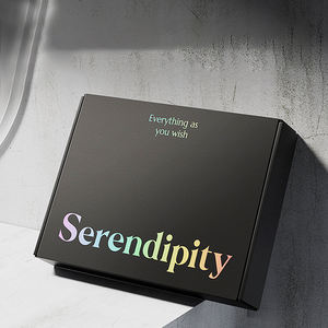 Caja de avión de aire simple personalizada, caja de cartón corrugado de color expreso de comercio electrónico 3 + 1, caja de embalaje de ropa grande, lote pequeño - Product Image 1