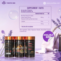 Extrait de racine de Maca noire OEM ODM en capsules 20:1, 1000mg – Soutien Force et Endurance pour Hommes Actifs – 45 Doses – En Stock