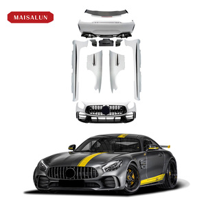 <span class=keywords><strong>Prix</strong></span> d'usine directement! Pour BENZ <span class=keywords><strong>AMG</strong></span> GT/GTC/GTS mise à niveau vers <span class=keywords><strong>GTR</strong></span> Style demi-kit carrosserie en Fiber de carbone avec pare-chocs avant pare-chocs arrière - Product Image 6