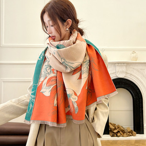 Ánh Sáng Sang Trọng Bohemian Phong Cách Mộc Lan Trung Quốc Nghệ Thuật Ấm Khăn Của Phụ Nữ Dày Áo Khoác Cho Mùa Đông - Product Image 3