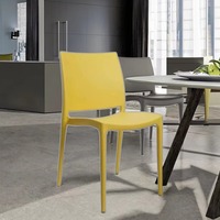 Chaises de salle à manger en plastique PP blanc et noir modernes, robustes et bon marché, vente en gros directe usine