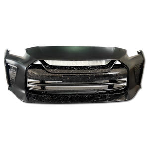 Pare-chocs avant de voiture en fibre de carbone à moitié forgée de style Top Secret au <span class=keywords><strong>prix</strong></span> de gros pour Nissan GTR R35 2008-2019 - Product Image 1