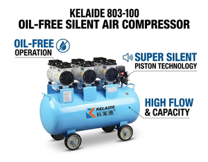 เครื่องอัดอากาศแบบลูกสูบ KELAIDE ขนาด 100 ลิตร 380 โวลต์ ใช้ไฟฟ้ากระแสสลับ รุ่นอุตสาหกรรมแบบตั้งพื้น พร้อมมอเตอร์ระบายความร้อนด้วยอากาศ - Product Image 3