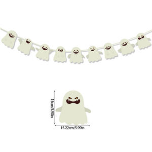 Halloween Decoration Party Paper and Plastic Bunting with <strong>Flag</strong> <strong>String</strong> Pulling Burlap <strong>Flags</strong> Banner - Product Image 4