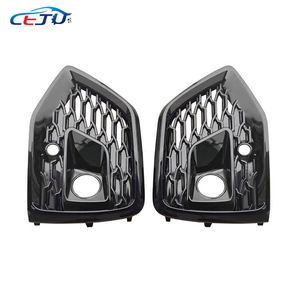 Kits d'accessoires de voiture en nid d'abeille ABS noir brillant Tuning calandre de grilles latérales de pare-chocs avant pour <span class=keywords><strong>Audi</strong></span> SQ5 <span class=keywords><strong>Sportback</strong></span> FY 2021-2024 - Product Image 2