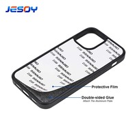 Casing HP Kosong Transparan Full Edge Karet TPU 2D untuk Sublimasi, Case HP untuk iPhone dan Samsung A12
