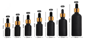 5/10/15/20/30/50/<span class=keywords><strong>100ml</strong></span> Đen Frosted Glass Chất lượng cao cung cấp Frosted <span class=keywords><strong>dropper</strong></span> chai đen Matte dầu <span class=keywords><strong>dropper</strong></span> chai - Product Image 6