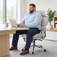 Chaise de bureau ergonomique moderne confortable et réglable, pivotante et inclinable, pour le télétravail, hauteur réglable, vente en gros usine