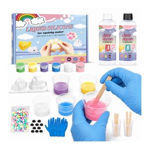 DIY Stress Relief Figure Maker Bundle <b>Silicone</b> Sealant Parts Paw Hamster Cheese Forms Pigments <b>Beads</b> Fuzzy Decoration - Product Image 5