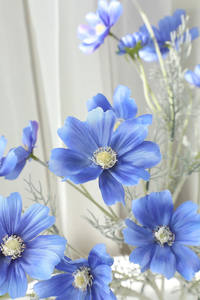 Factory Wholesale Artificial Single Stem Silk Sativa Flowers <b>Wedding</b> Hotel Decorations Photography <b>Props</b> - Product Image 3