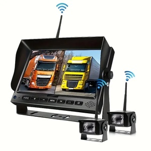 กล้องมองหลังและด้านหน้าแบบไร้สาย พร้อมจอ DVR แบบแยกส่วน 2CH ชุดตรวจสอบการถอยหลังสำหรับรถพ่วง YB-N-Wireless-2 - Product Image 1