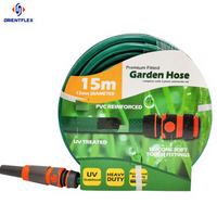 Tuyau d'arrosage de jardin en PVC durable de 25 pieds, 50 pieds, 100 pieds, vente en gros d'usine