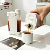 Carafe à café froid de 1000 ml avec filtre amovible pour réfrigérateur domestique