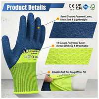 Guantes de Trabajo XINGYU de Poliéster Espumado con Látex, Calibre 13, Transpirables, Antideslizantes, para Jardinería, Plantación, Agricultura e Industria Ligera